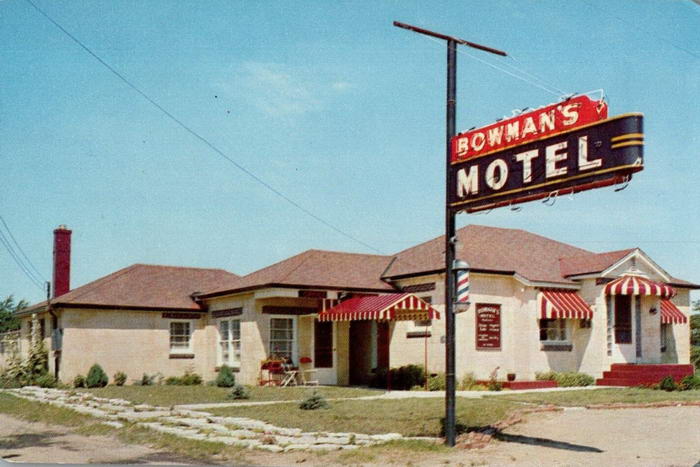Niles Michigan Mi Bowmans Motel Neon